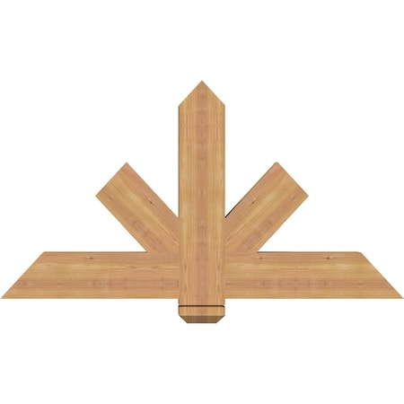 Ekena Millwork Kennewick Timber Gable Bracket, Western Red Cedar, 48"W x 26"H x 3 1/2"D x 5 1/2"F, 13/12 Pitch GBW048X26X0406KEN00SWR